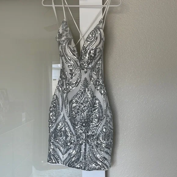 Windsor | Dresses | Short Bodycon White Dress Windsor Bridal Shower Prom |  Poshmark